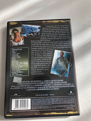 Tiglon Pearl Harbour dvd film