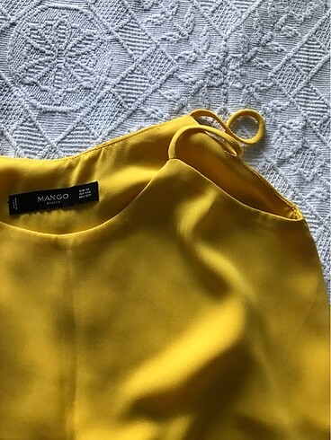 xs Beden Mango sarı bluz