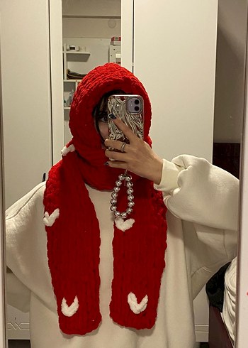 Puffy atkı bere - Görsel 7