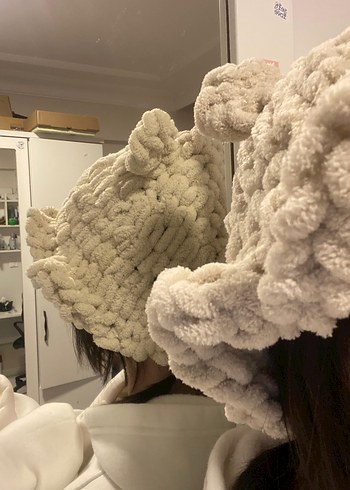 Puffy atkı bere - Görsel 9