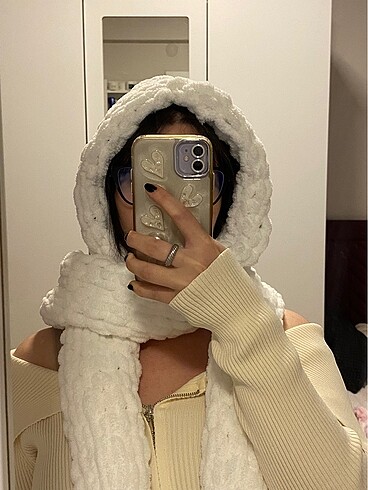  Beden çeşitli Renk Puffy atkı