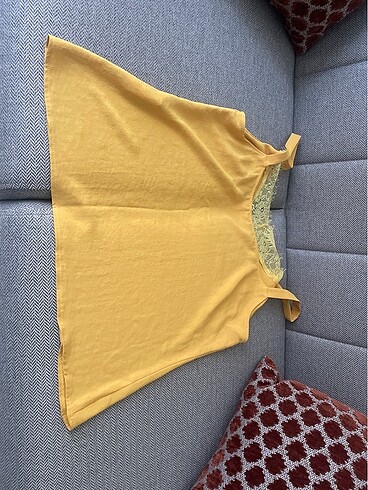 Bayan askılı bluz sıfır ürün - Görsel 5