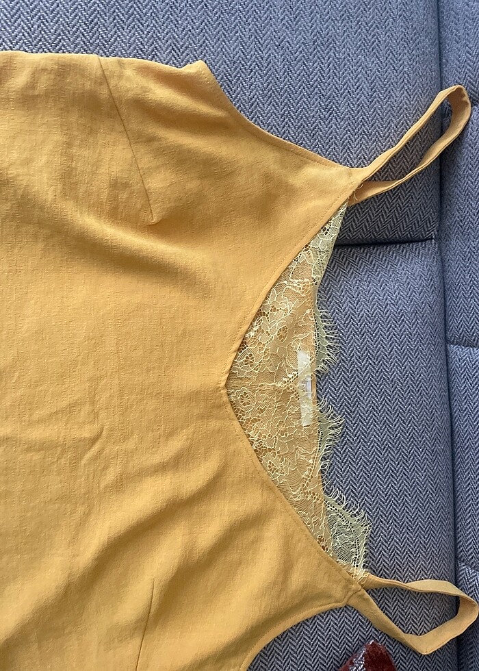 Bayan askılı bluz sıfır ürün - Görsel 2