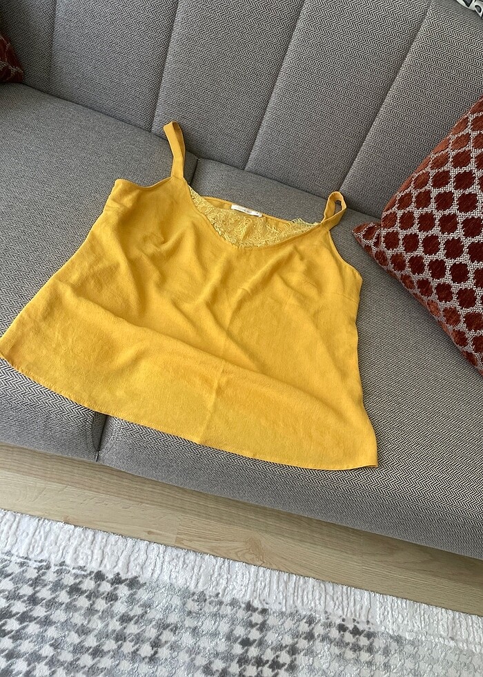 Bayan askılı bluz sıfır ürün - Görsel 4