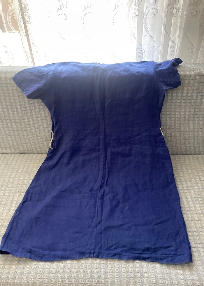 Bayan keten elbise - Görsel 5