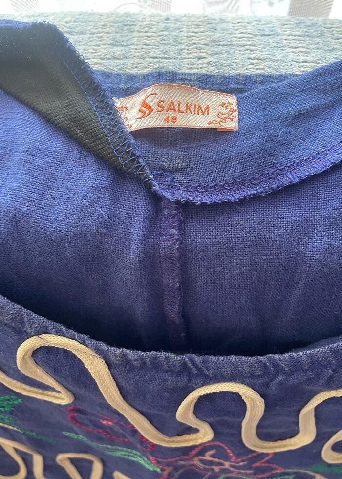 Bayan keten elbise - Görsel 4