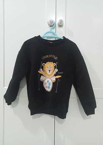Siyah Erkek Çocuk Sweatshirt 2li - Görsel 4