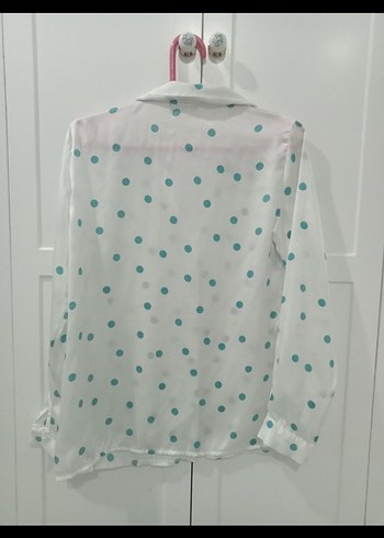 Saten Beyaz Gömlek - Görsel 3