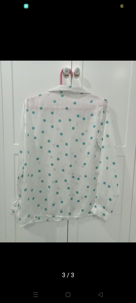 Saten Beyaz Gömlek - Görsel 3