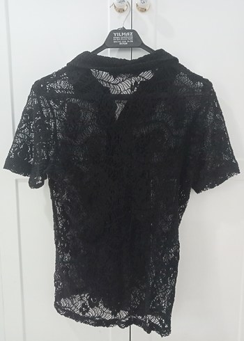 LC Waikiki Dantel Detaylı Siyah Bluz