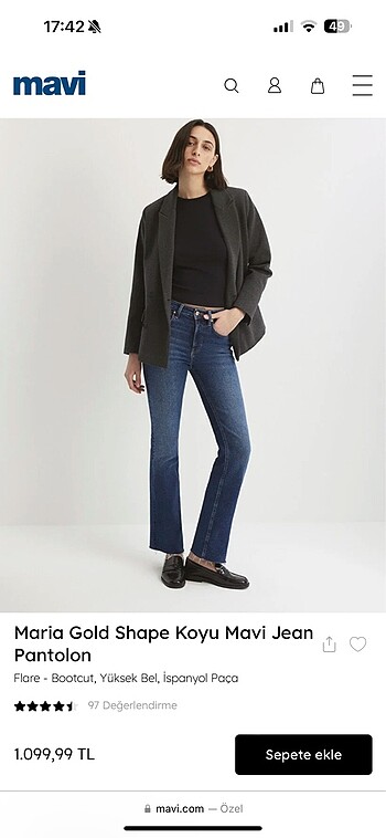 Mavi maria gold jean