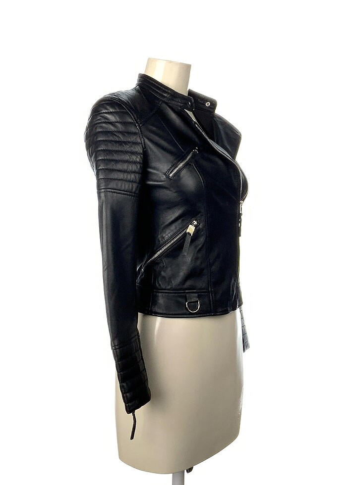 Zara Deri Ceket %70 İndirimli. - Görsel 2