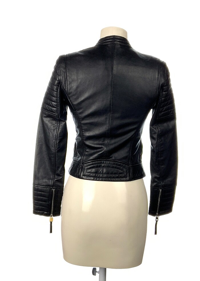 Zara Deri Ceket %70 İndirimli. - Görsel 3