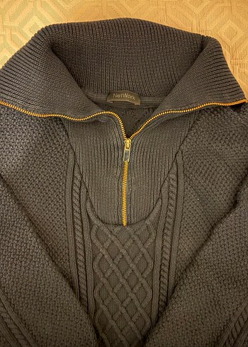 Fermuarlı lacivery Kadın Kazak - Görsel 2