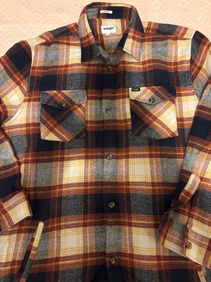 Erkek Uzun Kollu Kareli Düğmeli Gömlek - Görsel 2