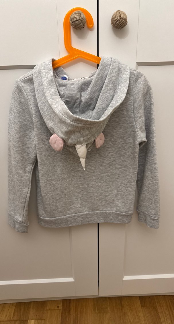 Kız Çocuk  Kapüşonlu Fermuarlı Sweatshirt - Görsel 4