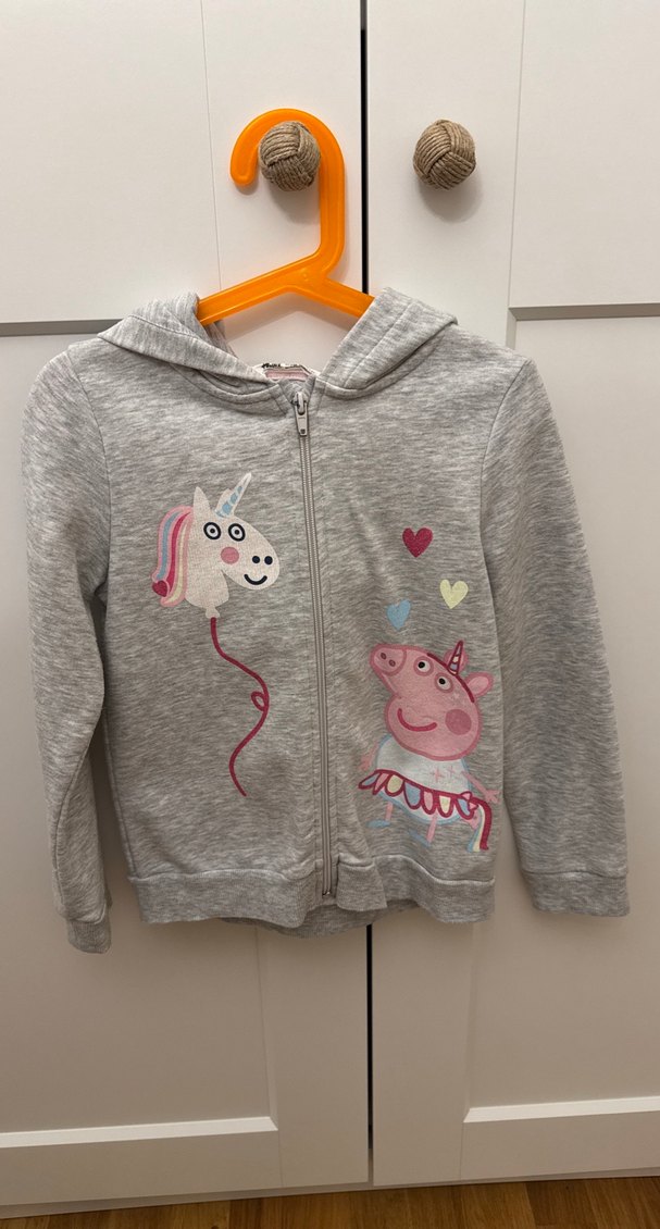 Kız Çocuk  Kapüşonlu Fermuarlı Sweatshirt - Görsel 3