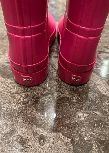 Kız Çocuk Pembe Lastik Çizme - Görsel 5