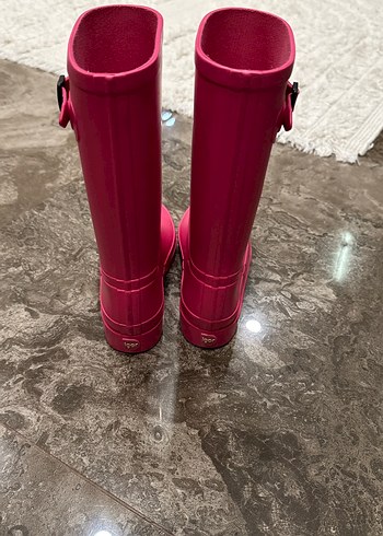 Kız Çocuk Pembe Lastik Çizme - Görsel 4