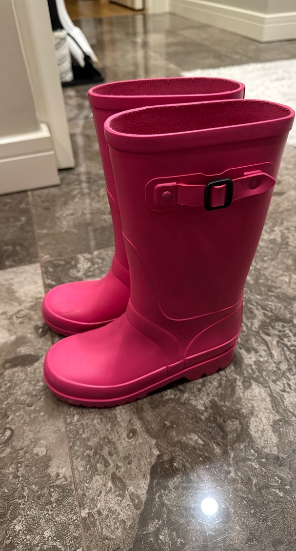 Kız Çocuk Pembe Lastik Çizme - Görsel 3