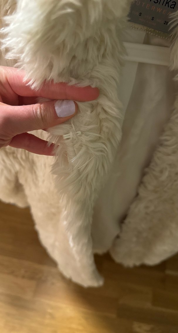 Bej Kadın Suni Kürk Midi Kaban - Görsel 3