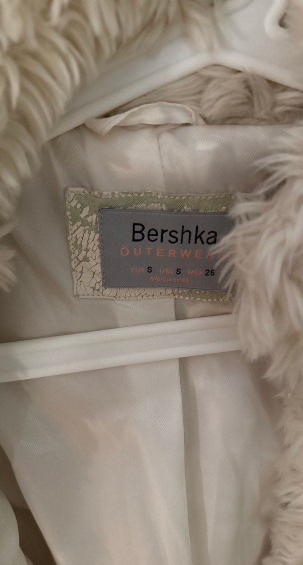 Bej Kadın Suni Kürk Midi Kaban - Görsel 4