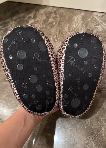 Leopar Desenli Kız Çocuk Sıcak Terlik - Görsel 3