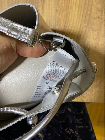 Gümüş şık çanta - Görsel 8