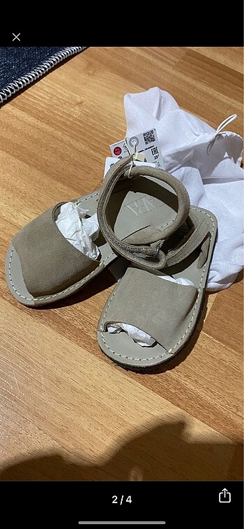 Zara Zara deri cocuk sandalet