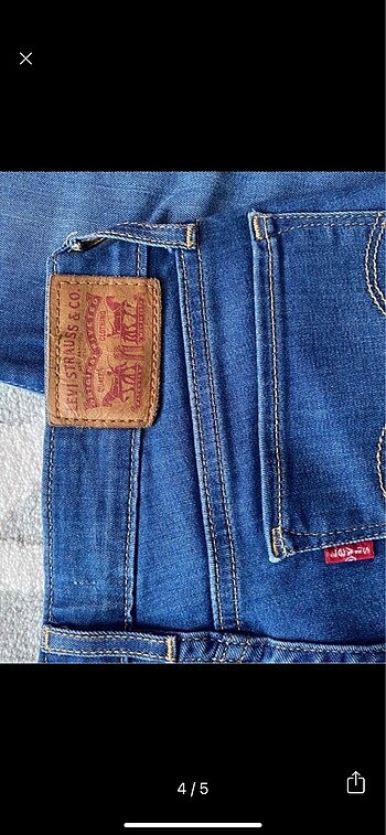 26 Beden mavi Renk Levis 712 skinny jean kot pantolon