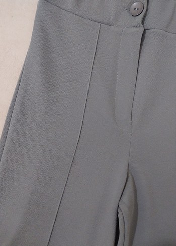 Gri Kadın Ofis Kumaş Pantolon - Görsel 2