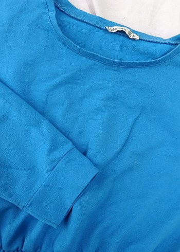 Mavi Pamuklu Uzun Kollu - Görsel 2