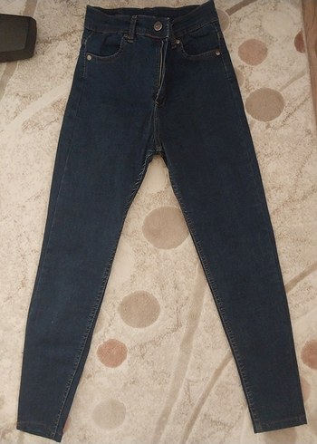 Lacivert Kadın Slim Fit Kot Pantolon