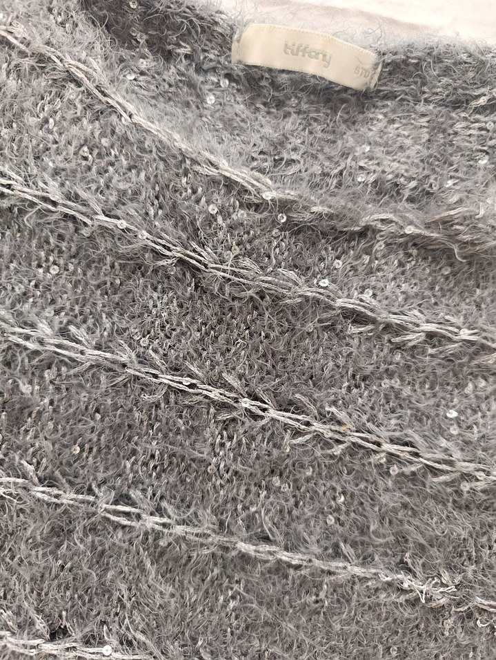 Gri Kadın Kazak - Görsel 3