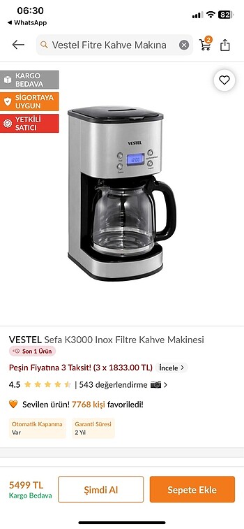 Filtre makinası