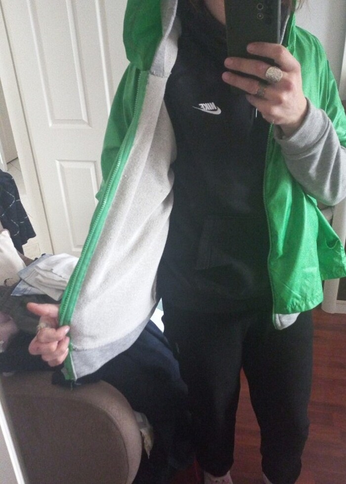 Sweat hirka paraşüt kumaş karşık - Görsel 2