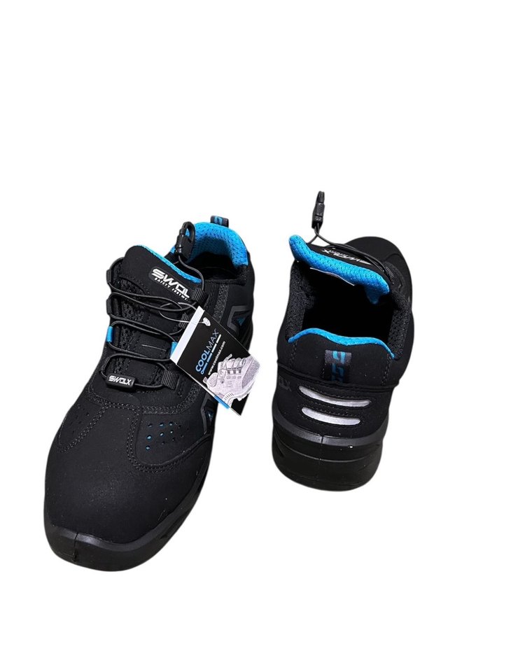 Mavi Siyah Unısex Spor Ayakkabı Velcro - Görsel 2