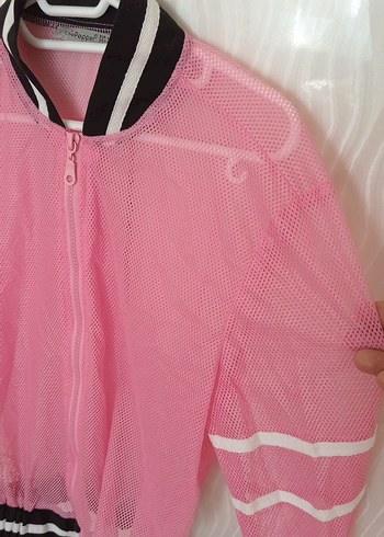 Chip Pepper Pembe Uzun Kollu Spor file Ceket