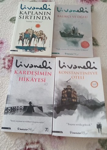 Livaneli 4 Kitap Seti: Kaplanın Sırtında ve Diğerleri