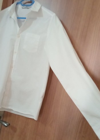 Beyaz Düğmeli erkek  çoçuk Gömlek - Görsel 4