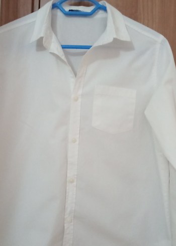 Beyaz Düğmeli erkek  çoçuk Gömlek - Görsel 2