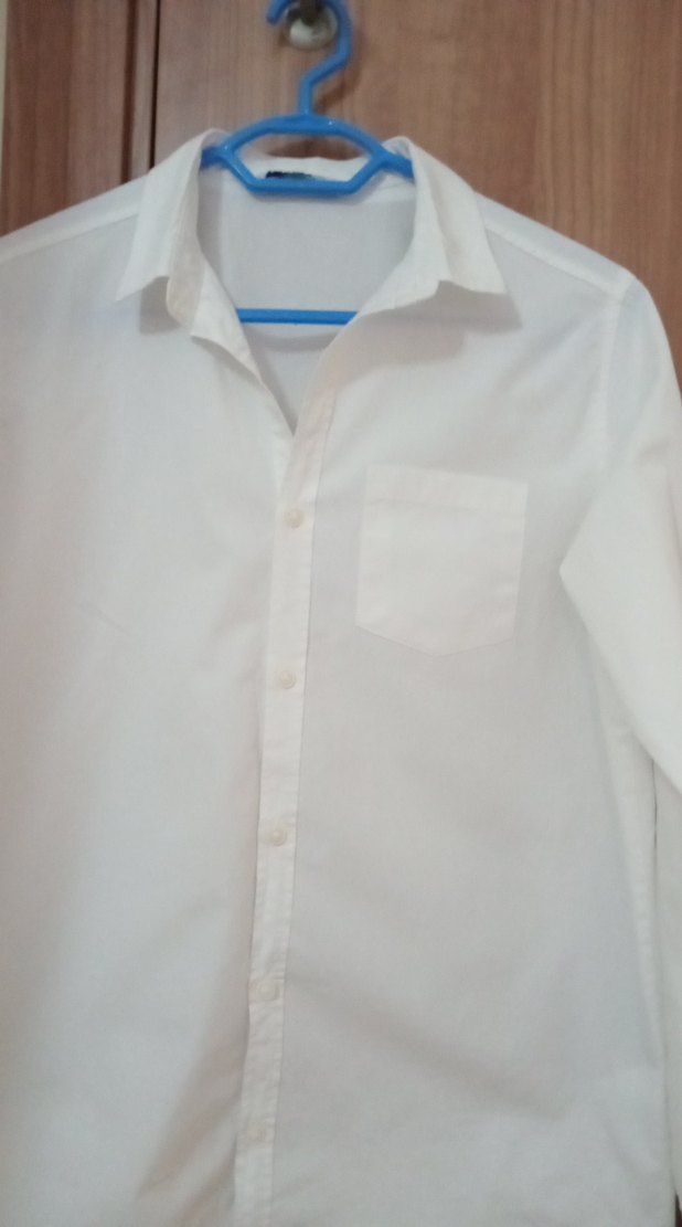 Beyaz Düğmeli erkek  çoçuk Gömlek - Görsel 2