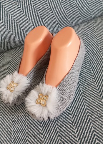 Nakışlı Örgü Kadın Ev  babeti - Görsel 10