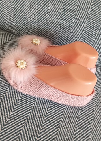 Nakışlı Örgü Kadın Ev  babeti - Görsel 13