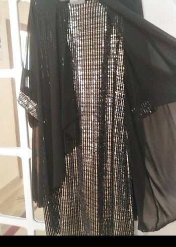 Siyah Payetli kısa Kadın Elbise - Görsel 2