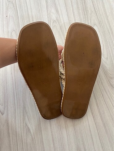 38 Beden zara hasır terlik