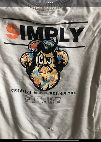 LC Waikiki lcw Bej Baskılı erkek çocuk sweatshirt