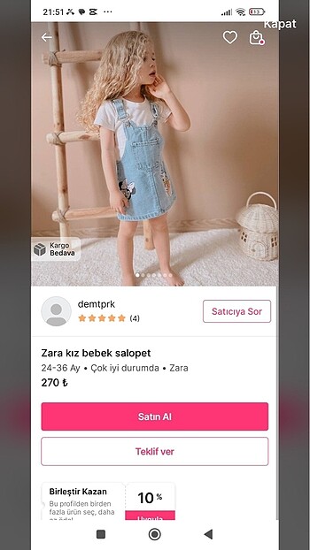 24-36 Ay Beden Toplu ilan