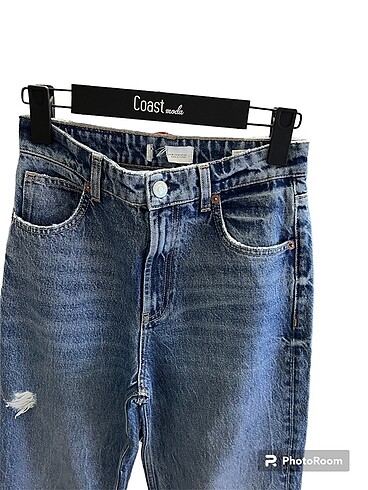 Diğer Geniş paça kot pantolon
