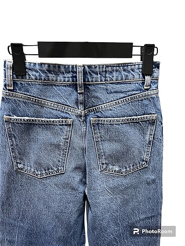 26 Beden mavi Renk Geniş paça kot pantolon